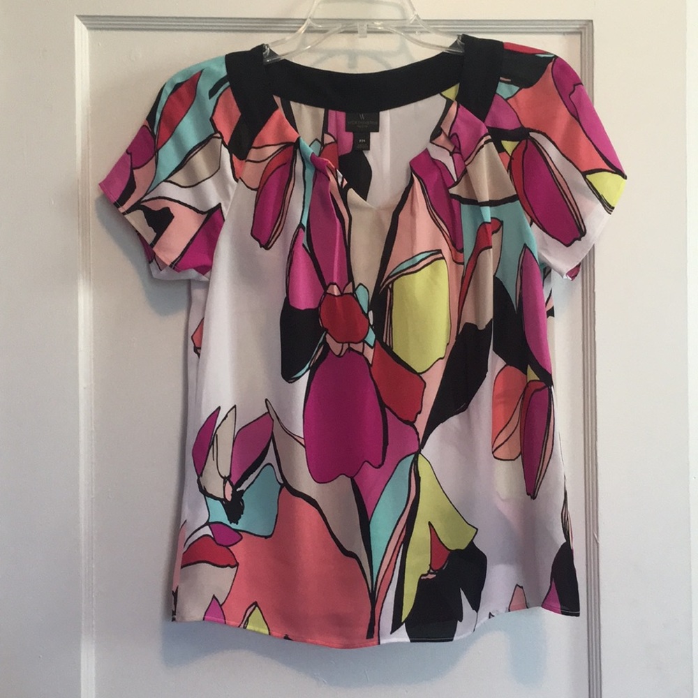 3/$10 Worthington Petites floral top
